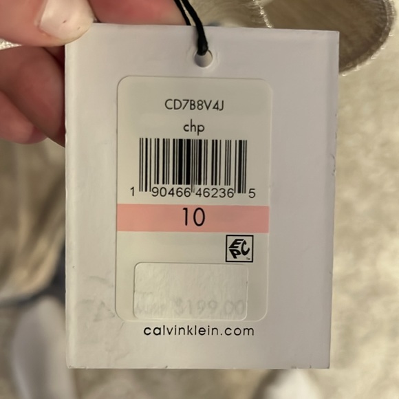 CALVIN KLEIN Gold sparkle dress - Picture 6 of 6